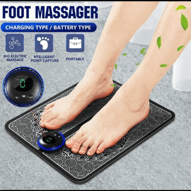 Electric EMS Foot Massager Pad Portable Foldable Massage Mat Pulse Muscle  Stimulation Relief Pain Relax Feet,Dropshipping