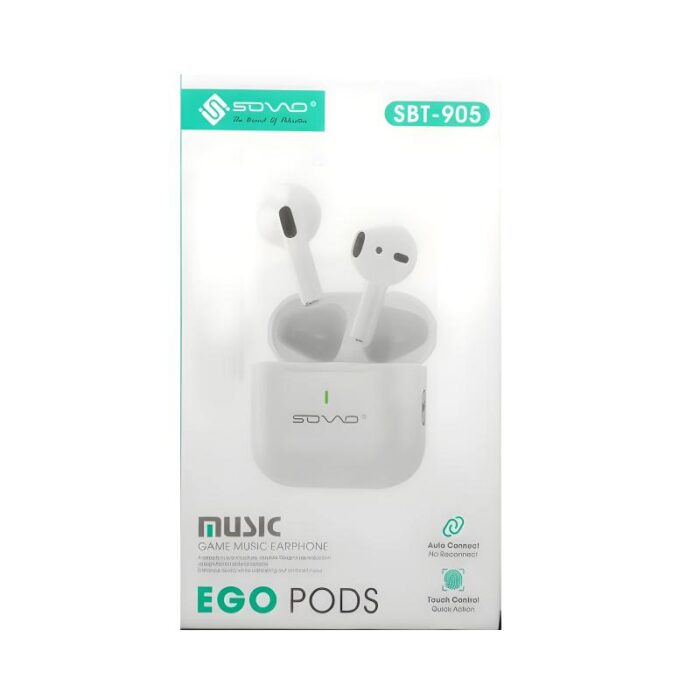 SOVO Ego Pods SBT-905 Touch-Control Waterproof Wireless Airpods For ...