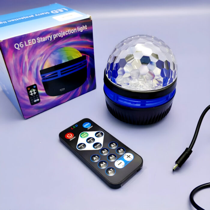 Q6 Mini High Quality LED Starry Projection Light With Remote