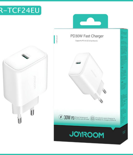 Joyroom JR-TCF24EU 30W Type-C Fast Charger with PD & QC, 6X Faster and Safer Charging