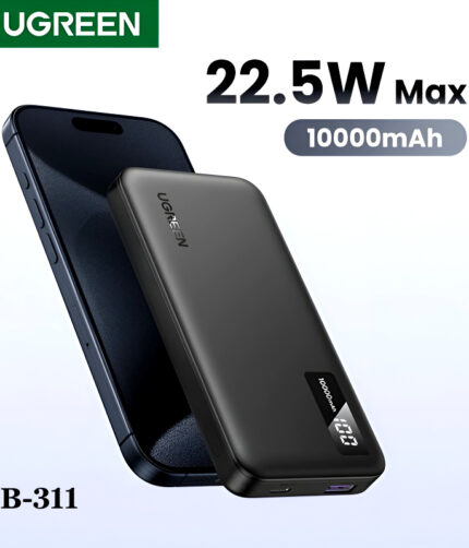 UGREEN PB311 10000mAh 20W Portable Power Bank with Two-Way Fast Charging and Advanced Safety Features