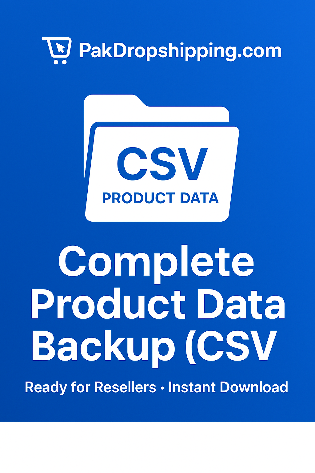 Product Data CSV File