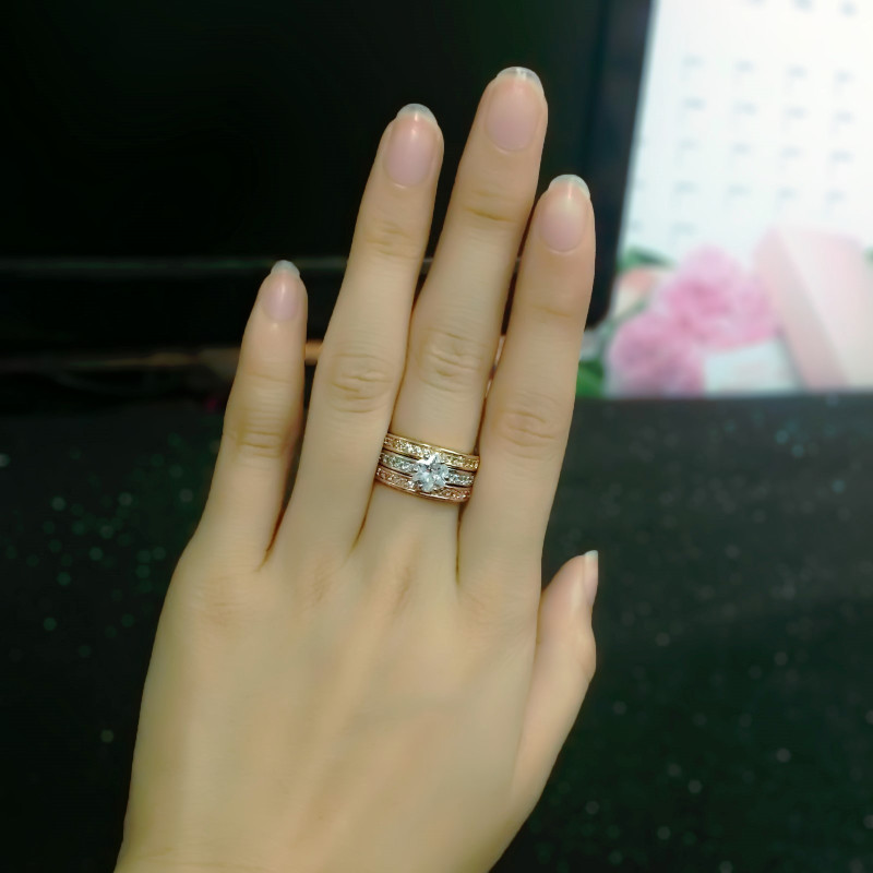 Anti-Allergy-3-Rounds-Cubic-Zirconia-Paved-Engagement-Rings-Sets-Rose-Gold-Color-0-800x800