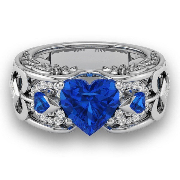 New-Fashion-Silver-Natural-Birthstone-Bride-Wedding-Engagement-Heart-Ring-Delica-descriptionImage14