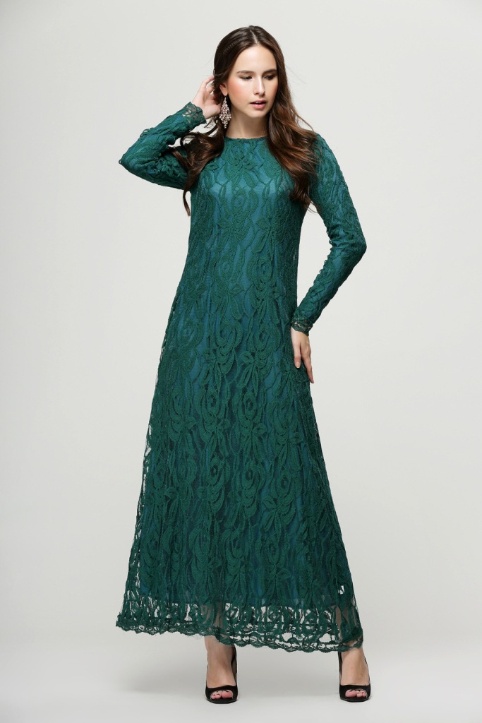 Europe-New-Hot-Fashion-Muslim-Lace-Dress-O-Neck-Women-Long-Sleeve-Ankle-Length-E-descriptionImage10