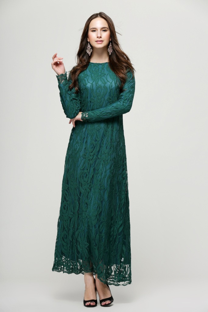 Europe-New-Hot-Fashion-Muslim-Lace-Dress-O-Neck-Women-Long-Sleeve-Ankle-Length-E-descriptionImage11