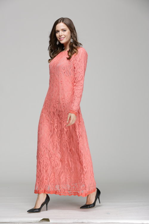 Europe-New-Hot-Fashion-Muslim-Lace-Dress-O-Neck-Women-Long-Sleeve-Ankle-Length-E-descriptionImage18
