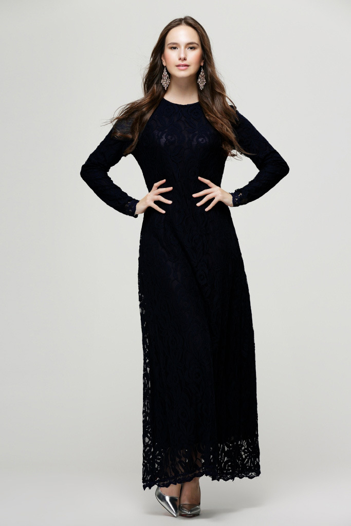 Europe-New-Hot-Fashion-Muslim-Lace-Dress-O-Neck-Women-Long-Sleeve-Ankle-Length-E-descriptionImage2