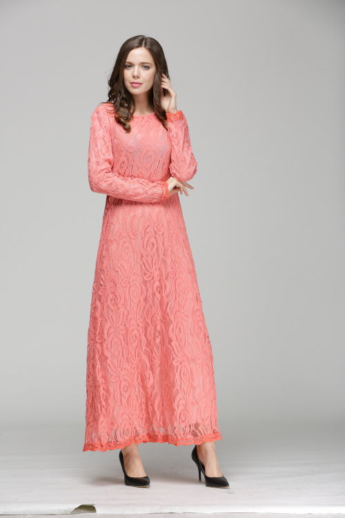 Europe-New-Hot-Fashion-Muslim-Lace-Dress-O-Neck-Women-Long-Sleeve-Ankle-Length-E-descriptionImage22