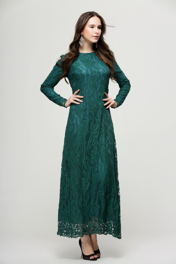 Europe-New-Hot-Fashion-Muslim-Lace-Dress-O-Neck-Women-Long-Sleeve-Ankle-Length-E-descriptionImage9