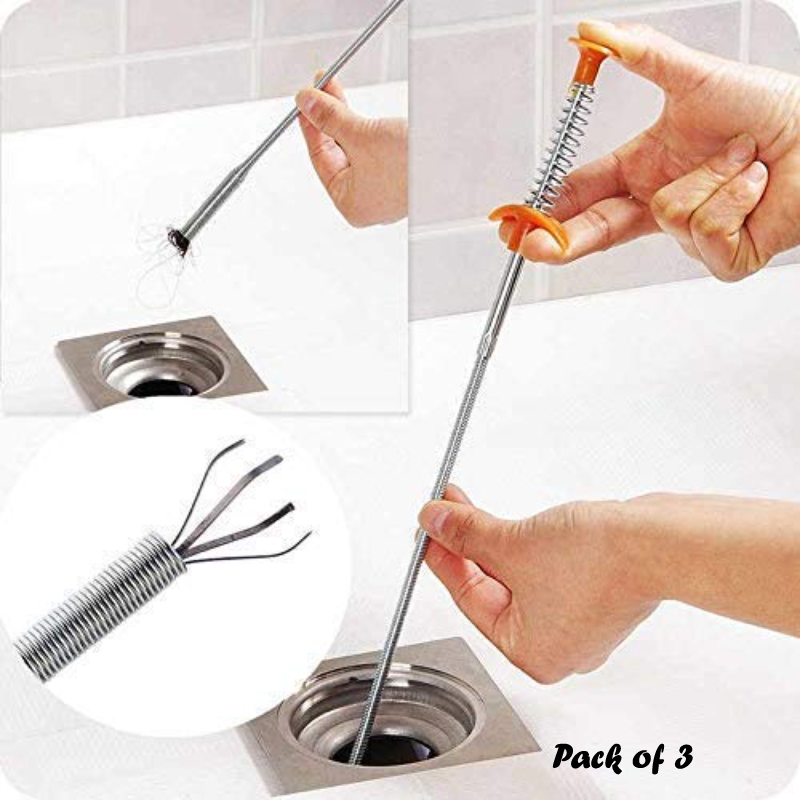Pack of 3 Pcs Flexible Hand-Pinch Sewer Picker With Pressable Garbage ...