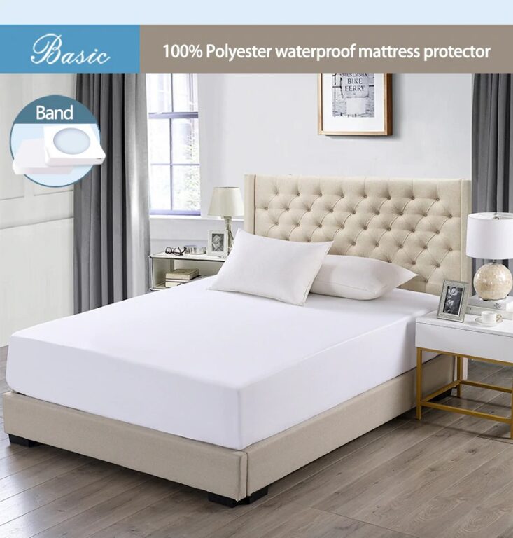 King Size Waterproof Mattress Cover Cotton Fitted Sheet Protector